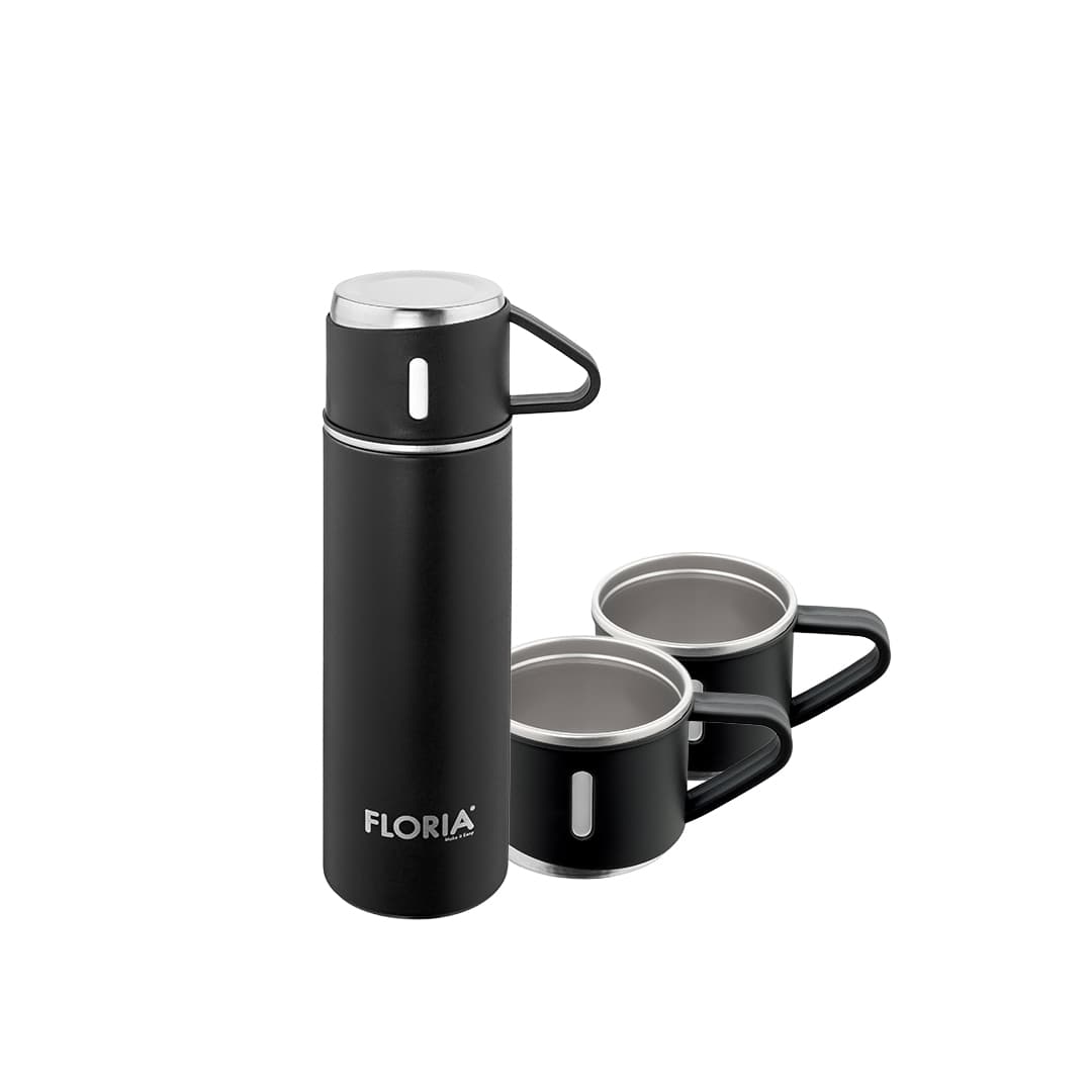ZLN0743 VACUUM FLASK SET (BLACK)